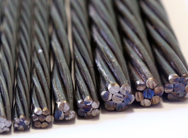 1860mpa high tensile 7 wire galvanized 12.7mm pc steel strand