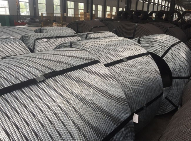 9.53mm-15.7mm China Galvanized Steel Wire Strand